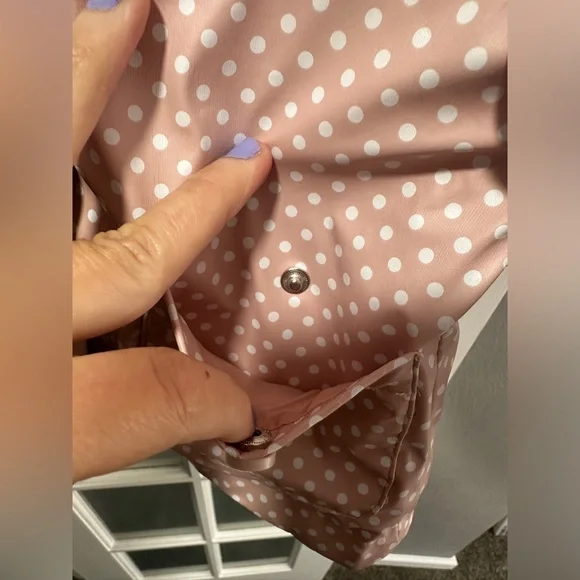 Pink C&C California Line Polka Dot Rain Jacket - Picture 7 of 9